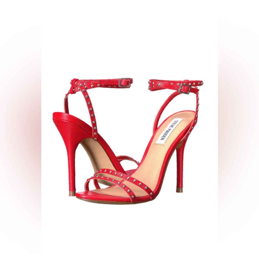 Steve Madden Women's Red Wish Dress Sandal size 7.5